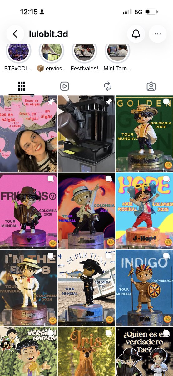 IWannnabeu's tweet photo. SE ACUERDAN DE LA CHICA QUE HACE LAS FIGURITAS DE BTS VER. COLOMBIA??
El staff recibio las figuritas probablemente les llegue a cada uno de los chicos su figurita correspondiente 😭😭😭😭😭 VAYAN A FELICITARLA!!! por ella llevan una parte de colombia en el tour https://t.co/A1QzlSXUoR