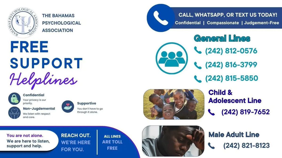 MorningBlend969's tweet photo. October 10 is #WorldMentalHealthDay with the theme “Lived Experiences Heard: Real Voices, Real Change”. On #MorningBlend, Christina Johnson & Kennita Saunders, Mental Health Programming Unit https://t.co/VMssEaOYPb, partnering with @BahamasPsych, outline this week’s events. https://t.co/KYh2ezpBT8