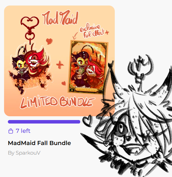 SparkouV's tweet photo. Already 3 madmaid bundles sold!! Thank you I hope you'll enjoy 🥰 https://t.co/p081R46jEG
