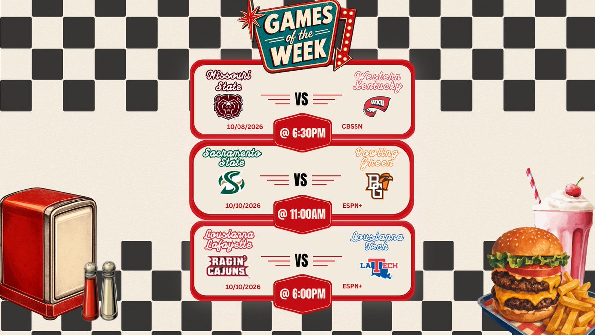68VenturesBowl's tweet photo. 🍔🏈 Games of the Week are on the menu! Who’s taking the W? 👀🏆
Vote on our stories!
#68VenturesBowl #GamesOfTheWeek #bowlseason #68ventures https://t.co/8z3fk8x7HI