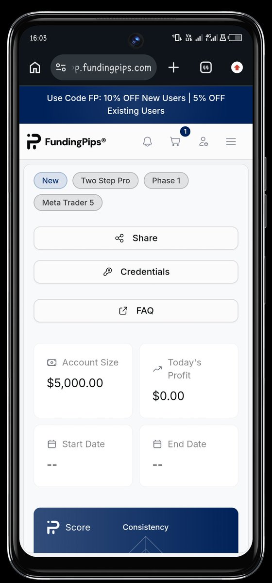 sirjohseptech's tweet photo. $5K FUNDED ACCOUNT RECEIVED! 🚨🔥

Huge thank you to 
@FundingPips
 for this opportunity. 🙏🏽

No hype. No excuses. Just discipline, patience &amp; execution. 🎯📈

Let’s see what we can build from here. 🚀
#propfirms #forex #trading https://t.co/3rIY6BoPQz