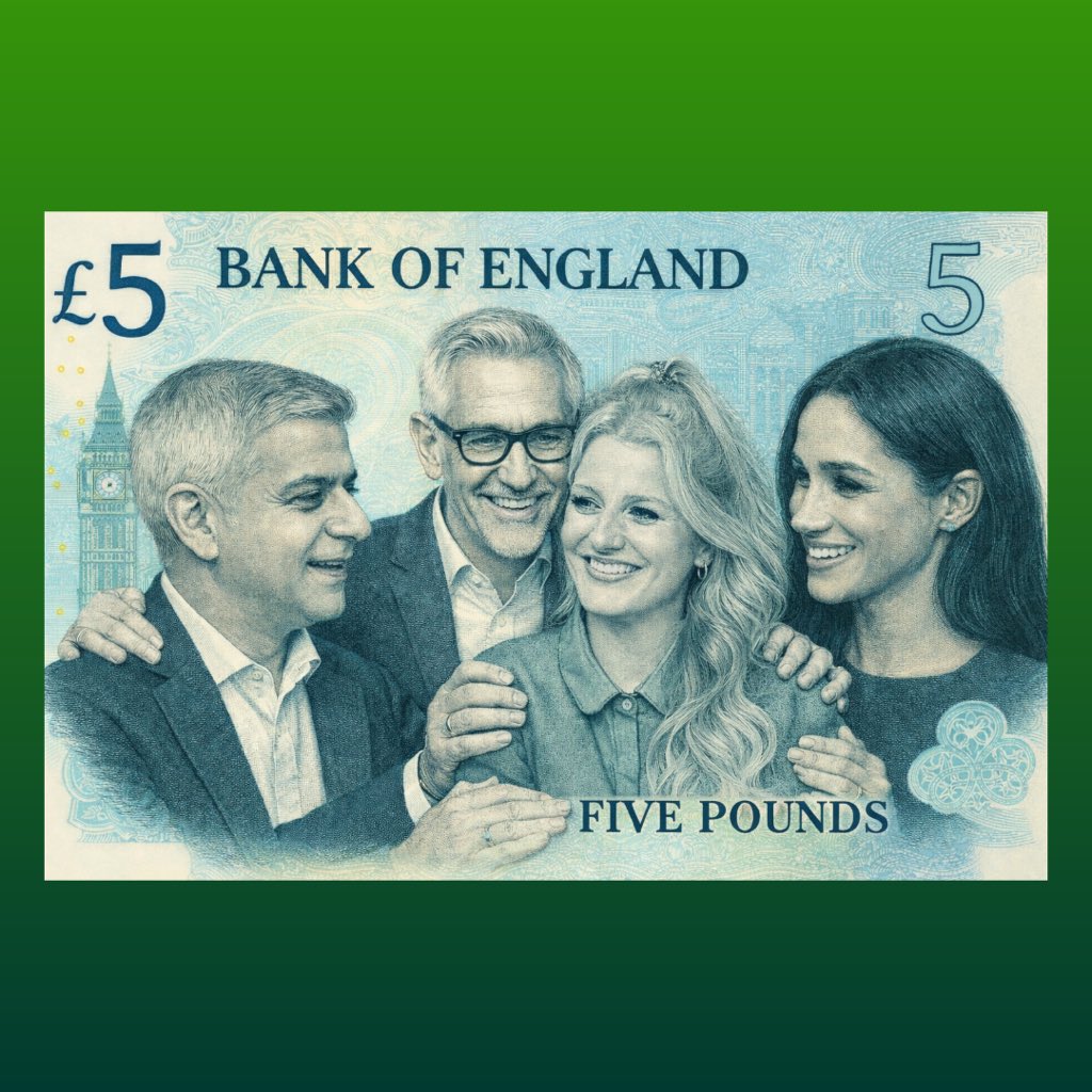 SimonHarrisMBD's tweet photo. I’m absolutely loving the new £5 note design from the Bank of England. https://t.co/6DHaOLnLaj