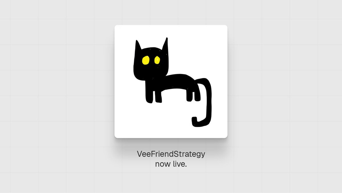 TokenWorksBot's tweet photo. VeeFriendStrategy ($VEESTR) is now live.

https://t.co/p5ij28HnWh https://t.co/XMLm4MNEv3