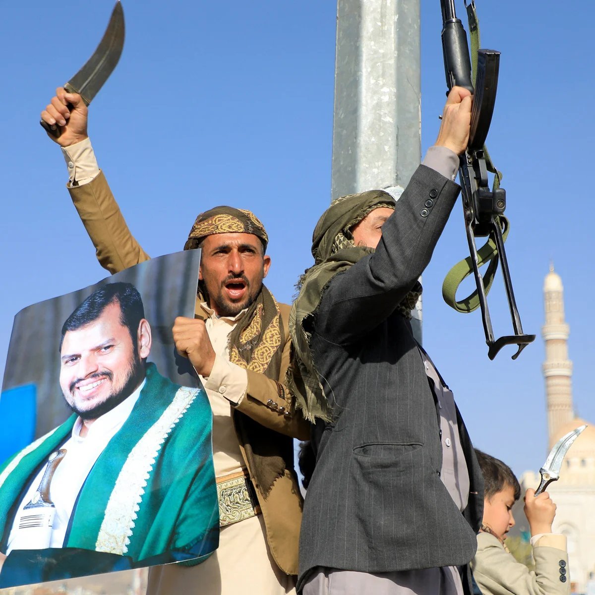 azrailinelcisi1's tweet photo. Aç bir halkın, toklara izzet dersi verdiği yerdir Yemen.

Ve o halkın taşıdığı sancağın adı Ensarullah’tır.

“Yemen – Ensarullahını ABD ve Siyonist düşmana karşı duruşundan tanıyın.”

Asla ABD ve israile domalan müslüman kılıklı liderlerle kıyaslamayın .. https://t.co/fLYvxspH1X