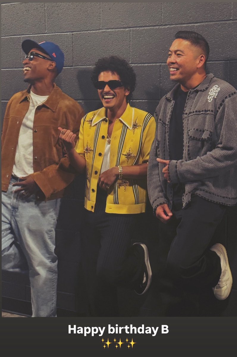 BrunoMarsAccess's tweet photo. LINDO! Grupo de produtores Stereotypes parabeniza Bruno Mars pelo seu aniversário em publicação no Instagram. https://t.co/8z2YfRUt9Y