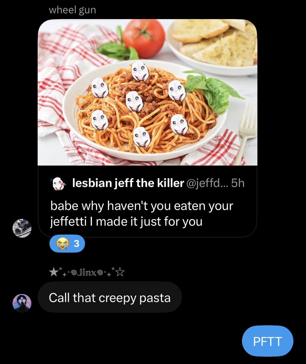 DexxingitDms's tweet photo. Le pasta of the creep 👻🍝 https://t.co/0A2GraW2U6