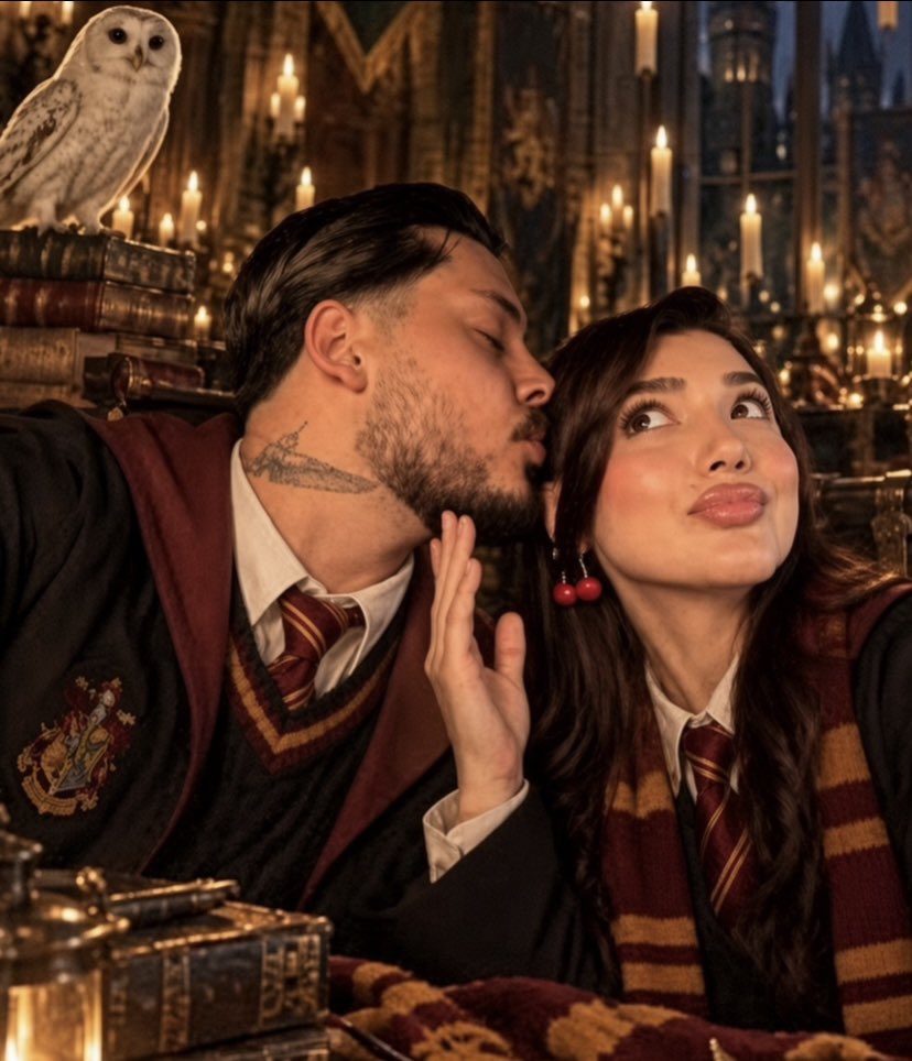 BusMerOfc's tweet photo. Mr. &amp; Mrs. Potter 🪄🤎

|• #busmer  |• @busseunlu  |• @merttinderee https://t.co/9biEaGFlsT