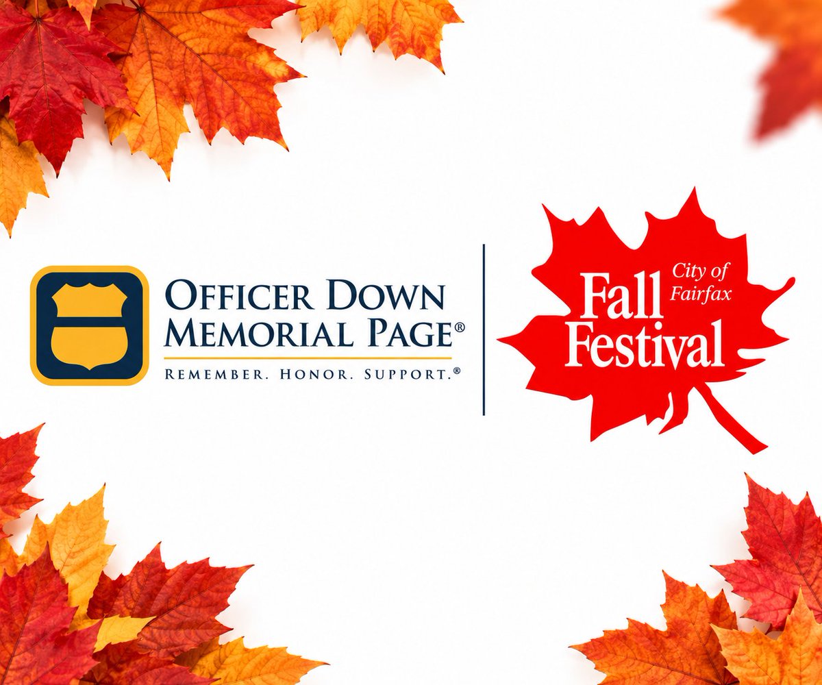 ODMP's tweet photo. Fairfax, come say hello! 🍂

ODMP will be at the Fairfax Fall Festival this Saturday, October 10!

Visit us at Booth 64, meet our team, and write a letter of appreciation to a law enforcement officer.

📍 Downtown Fairfax | 10 AM–5 PM

#FairfaxFallFestival #ODMP https://t.co/oclWxCSdT1
