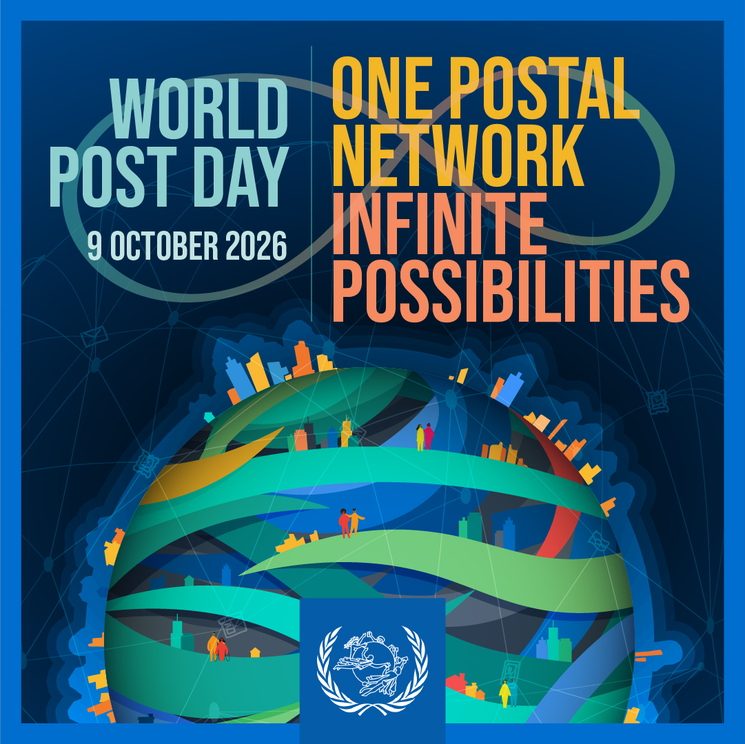 UN's tweet photo. Friday is #WorldPostDay! 📮

All around the world, postal networks connect communities and help bridge divides.

For over 150 years, @UPU_UN has been working to help them fulfill this critical role. https://t.co/fW5xWfgUr4 https://t.co/A6pGLsPi9l
