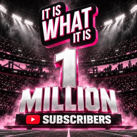 treasurewilsxn's tweet photo. On behalf of It Is What It Is  ... thank you all so much for 1 Million Subscribers.

We could not be here without you all 🩷🩷 and all the amazing analysts and guests who have contributed to the shows success. 

As promised @ALL32NFL_ &amp; I will drop our freestyle soon. https://t.co/f4foMGe1Eo