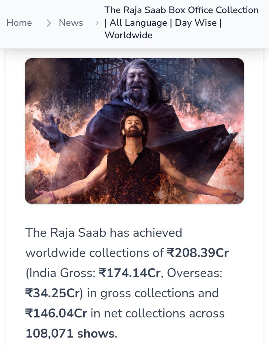 MassKaBaaaap's tweet photo. @PranayVarma0024 @theyhatekapil Pan India anta #rajasaab 🤣🤣
Guntur kaaram stands as average
Maruthi mathram kaaram baaga pettadu mee guvvalo https://t.co/TEKaa581oO