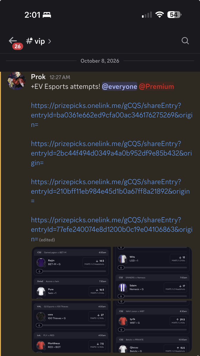 ProkProfits's tweet photo. I made $17k this morning on PrizePicks by betting on Esports🙂‍↔️

Day 4 is tonight, better join up!

Only in: https://t.co/c6ZeZxdARj https://t.co/u5A09MO04G
