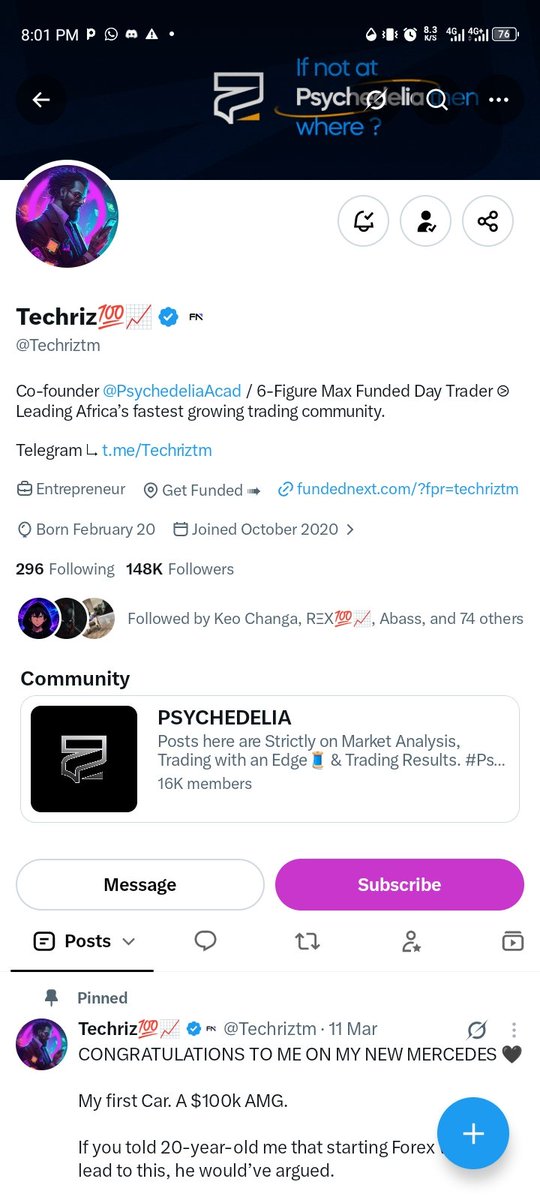 Preshkhute's tweet photo. @Techriztm @PsychedeliaAcad @Kelvintalent_ @FundedNext All task done https://t.co/XbmGz7RgTe
