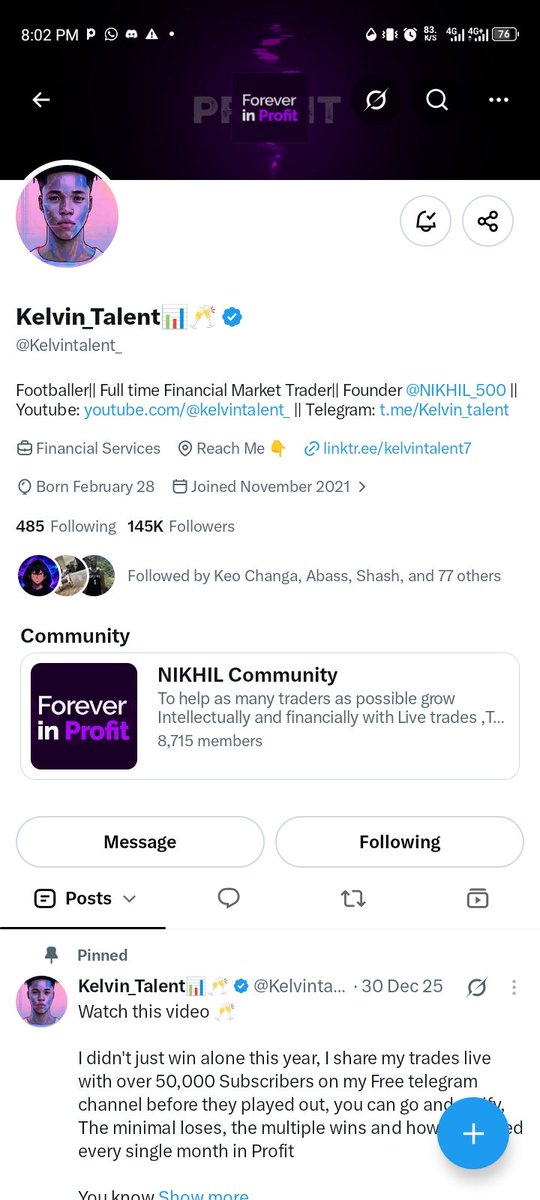 Preshkhute's tweet photo. @Techriztm @PsychedeliaAcad @Kelvintalent_ @FundedNext All task done https://t.co/XbmGz7RgTe