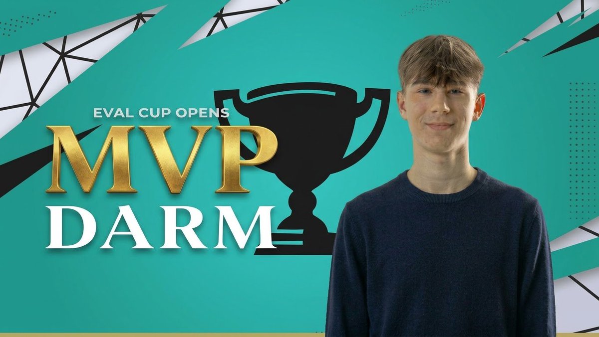 Wkey2026's tweet photo. Best Player of Eval Cup Opens is Darm

Who's Gonna be in Finals? https://t.co/Zt5EJd0b6Z