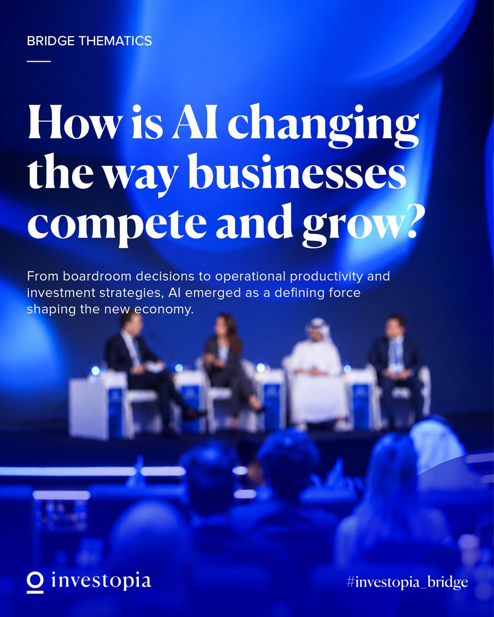 investopia_ae's tweet photo. AI is moving into the core of business decision-making.
At #Investopia_Bridge, speakers looked at measurable results, everyday deployment and what AI means when investment decisions are on the line.
#Investopia
@Teneo @WioBank @2pointzerogroup https://t.co/5XHbzGwIGv