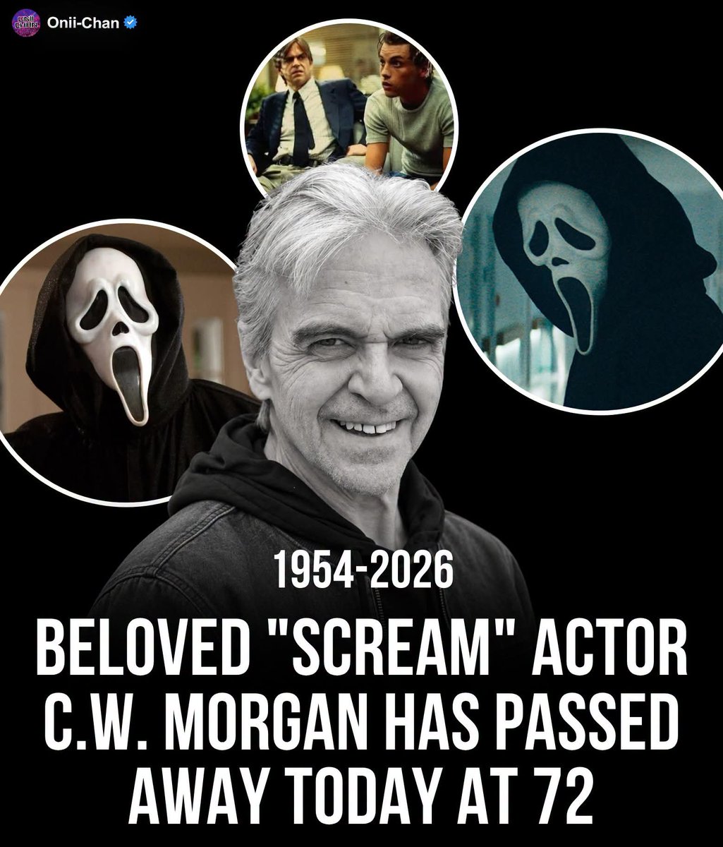 oniichanph's tweet photo. Scream has lost another piece of its history. 🕊️

Actor C.W. Morgan, best remembered as Hank Loomis in Wes Craven’s original Scream, has passed away at 72. 

Morgan had limited screen time in Scream, but his character cast a surprisingly long shadow over the franchise. Hank was the father of Billy Loomis, and his affair with Maureen Prescott helped fracture the Loomis family, becoming part of the dark history that ultimately surrounded the original Woodsboro murders. Morgan later returned as Hank in Scream 3.

His other credits included Metro alongside Eddie Murphy, as well as television work earlier in his career.

Sometimes a character only needs a few scenes to become permanently woven into a story. C.W. Morgan became part of Scream’s DNA.

Rest in peace. 🤍