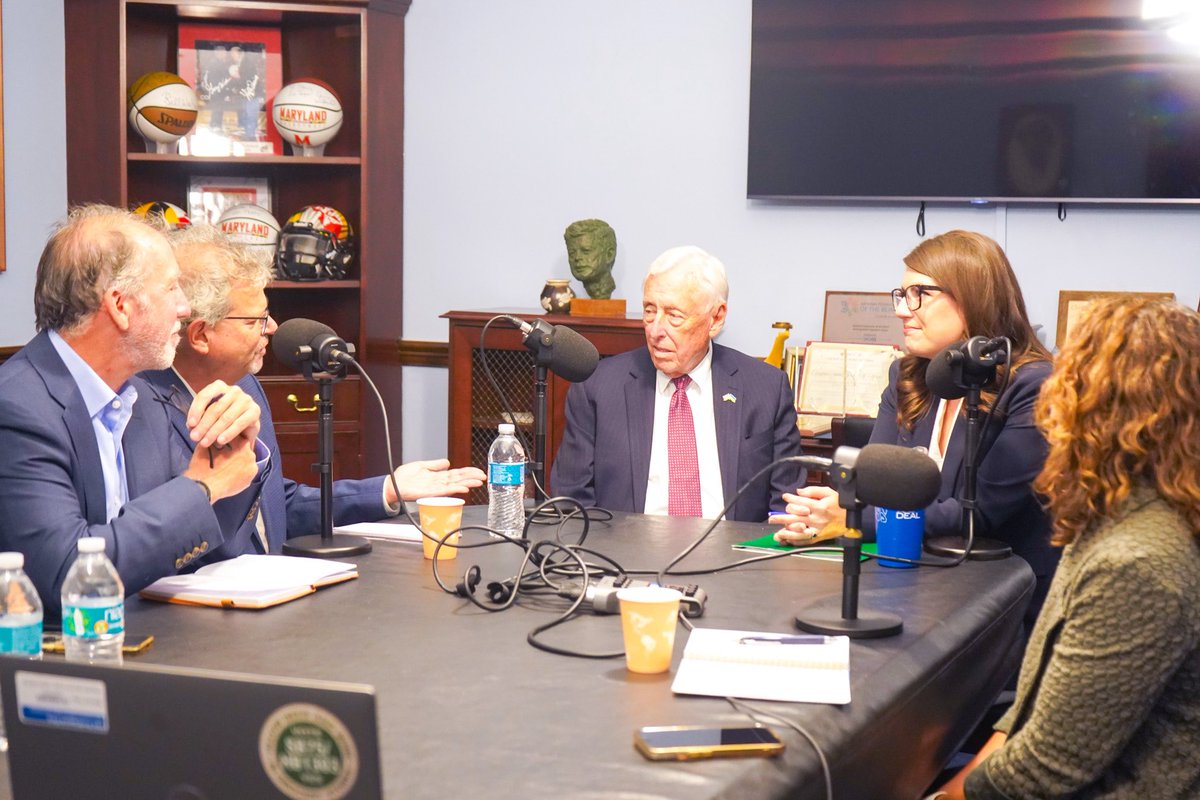 RepSarahElfreth's tweet photo. What happens when the youngest and oldest members of #TeamMaryland come together? You get an incredible podcast episode!🎙️Last week, I joined @RepStenyHoyer for Maryland NOW’s podcast, where we reflected on Congressman Hoyer’s 60 years of service, how I got my start in Congress interning in his office, how Congress has changed and how we can fix it! Stay tuned for the full episode!
https://t.co/VtQP4gChZT