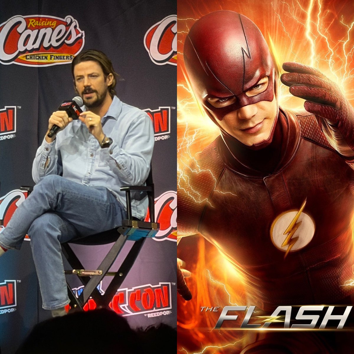 TheTopComics's tweet photo. Desde #NYCC el actor Grant Gustin comentó que le gustaría regresar a interpretar a Flash, cuando le preguntaron si le gustaría unirse al universo de James Gunn. https://t.co/XdZaLPPPSs