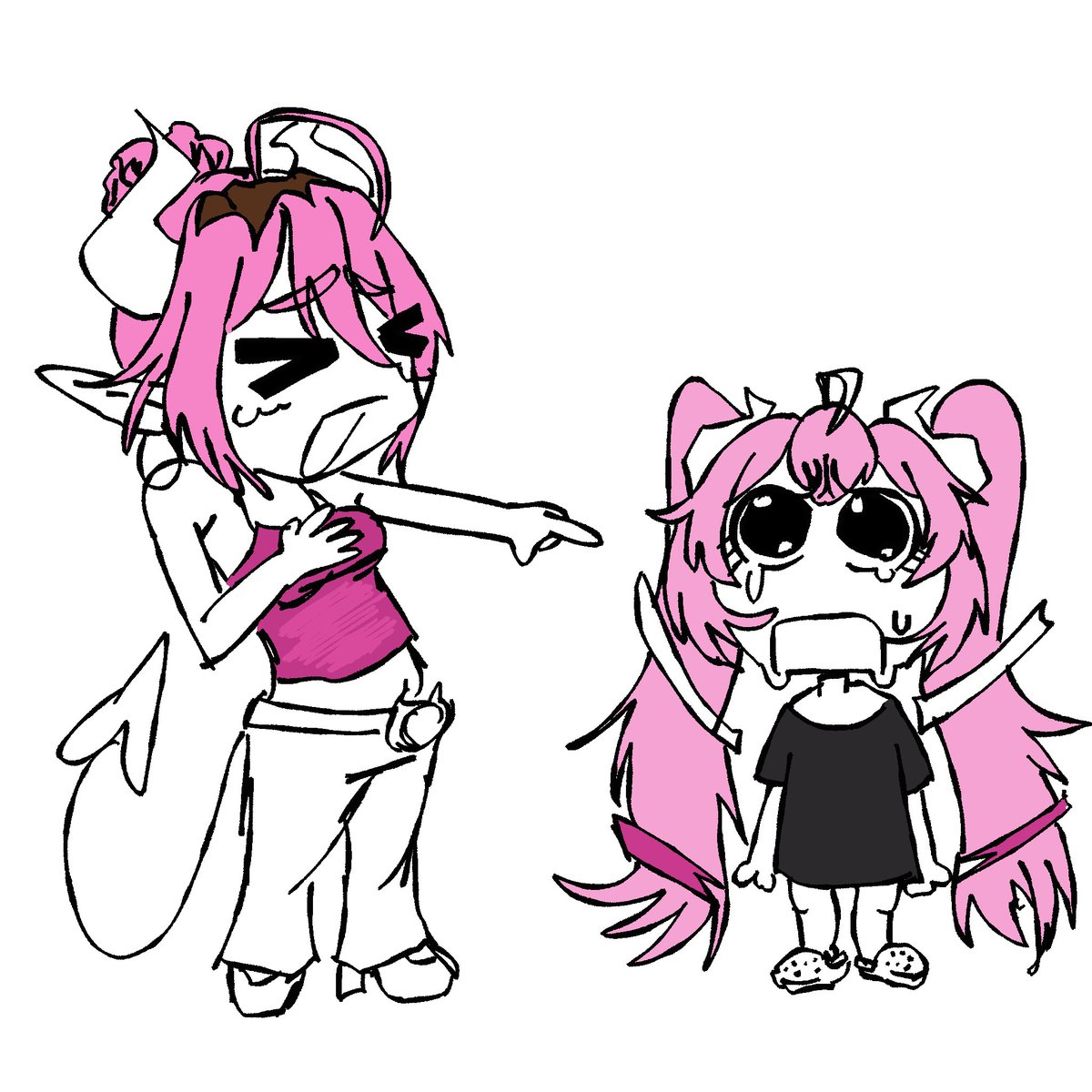 the_cringeyone's tweet photo. mamadoki and chibidoki 
#chibmin https://t.co/U5BVT7x0Ds