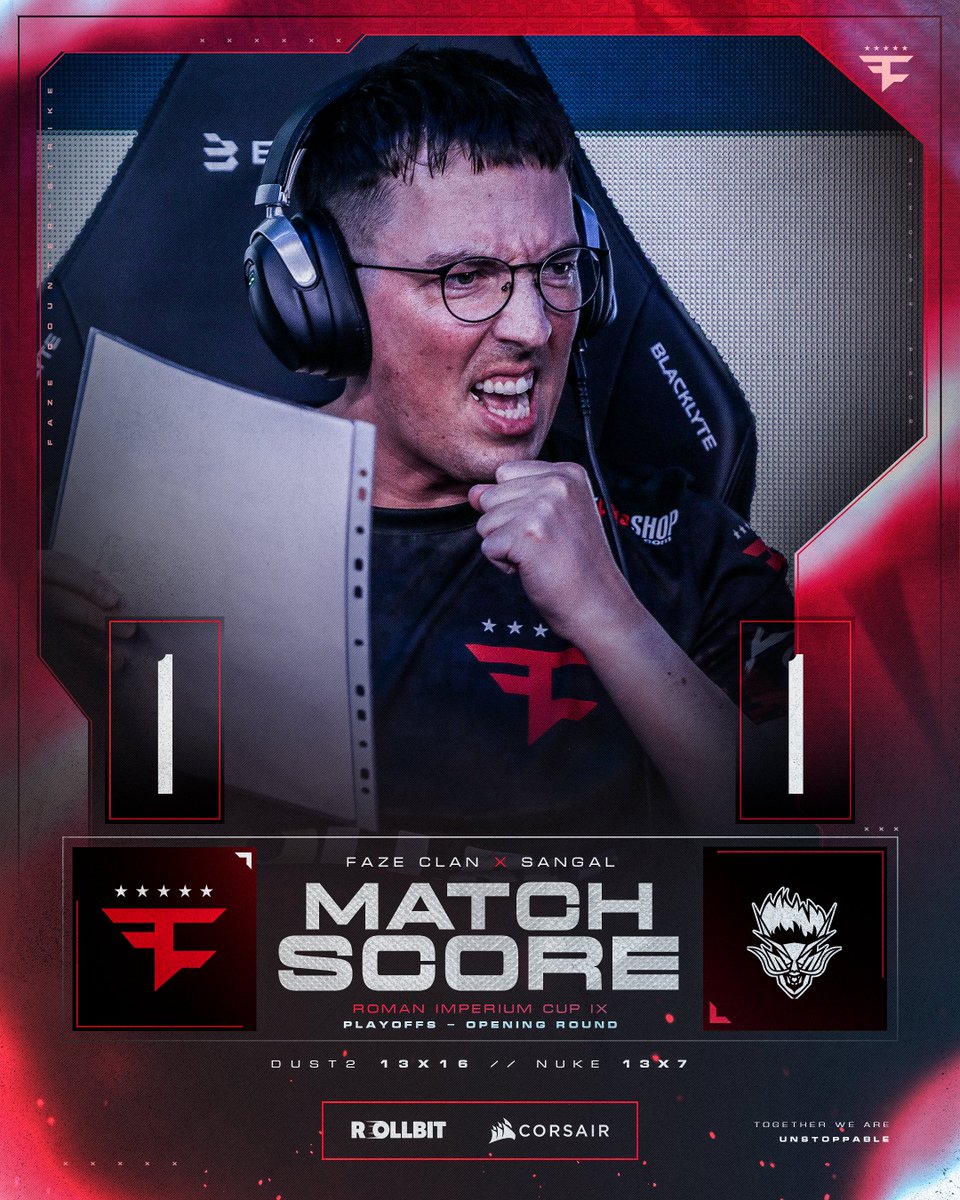 FaZeEsports's tweet photo. Evened up! ⚖️ https://t.co/zcu9ZEsPku