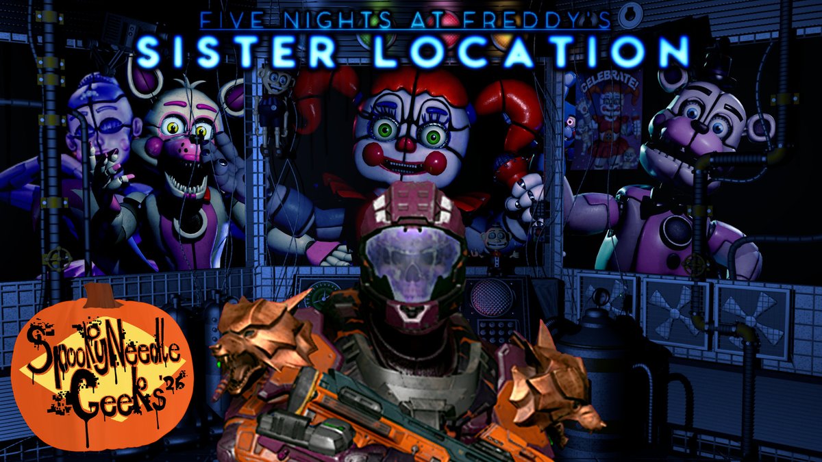 SpiffyTwitGeeks's tweet photo. IT'S FINALLY TIME! FOR SPOOKYNEEDLEGEEKS! At 6pm CST, we're going to start off strong! Going to play FNAF: Sister Location!...I'm already feeling nervous. BUT IT'LL BE FUN! Hope to see you there! @supersonic407 

Link to the stream below! https://t.co/6k7fOsG0PZ