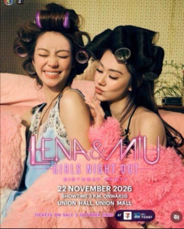 yan_cao1's tweet photo. 🎟️ WTS | LENA &amp; MILU — GIRLS NIGHT OUT 💕

📅 22 Nov 2026 | ⏰ 3PM+
📍 Union Hall, Bangkok 🇹🇭

A2 ×2 — THB 5,900
B3 ×2 — THB 5,900
C3 ×2 — THB 4,900
D2 ×2 — THB 2,900

🌍 Interfans welcome!
📩 DM if interested.

#LenaAndMilu #LenaMilu #WTS https://t.co/5Et6cR7WkX