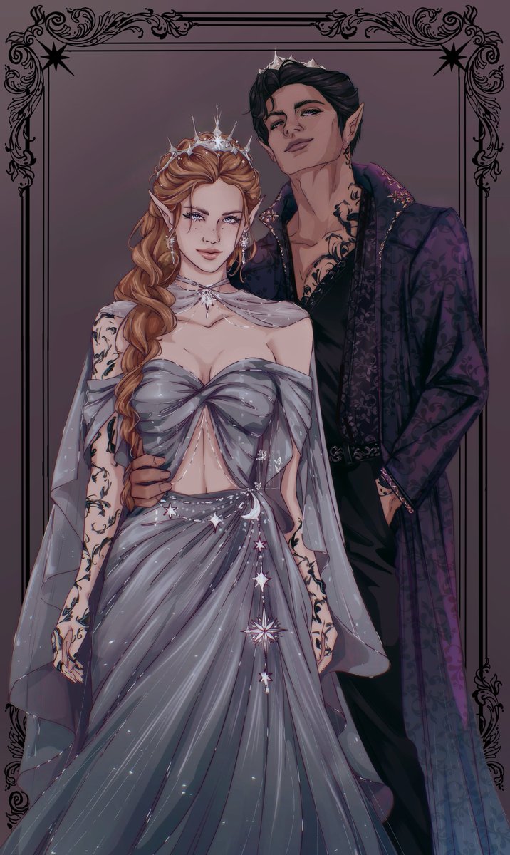 Shanlieart's tweet photo. High Lady and High Lord of the Night Court 
#Feysand https://t.co/XFi0L8qKrq