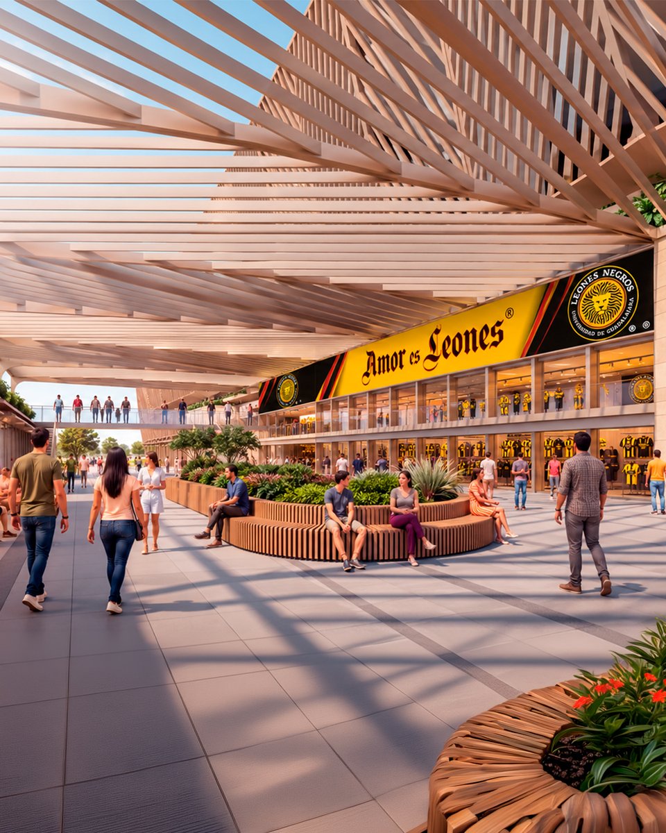 LigaMXExpansion's tweet photo. ¡Los Leones Negros están listos para escribir un nuevo capítulo! 🦁💛🖤

Los @LeonesNegrosCF presentaron el proyecto de su nueva casa, un espacio pensado para vivir la pasión por el futbol y llevarla a otro nivel. 🏟️🔥

¡Enhorabuena por este gran paso, UDG! 👏 https://t.co/3LEolrKsYX