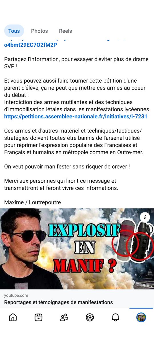 loutrepoutre's tweet photo. @Cyril_dgnr Top, je rajoute qu'une grenade dite assourdissante explosive est suspendu temporairement, pour les #manifs et #BlocusLycées, l' #EF-SON d'#alsetex qui est récent Il en reste 3, les #GM2L et les #ASSD d'Alsetex aussi et les #GL304 #GL307 de la société Condor + les desencerclantes https://t.co/GVLIYsrn3w