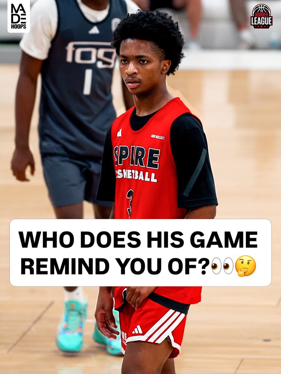 madehoops's tweet photo. 4⭐️ Houston Commit Darrell Davis was looking like a PROBLEM with his Spire Academy squad this past weekend at Border League!😈

@ityaboyrell @SPIREHoops https://t.co/F7sMJxmZEO