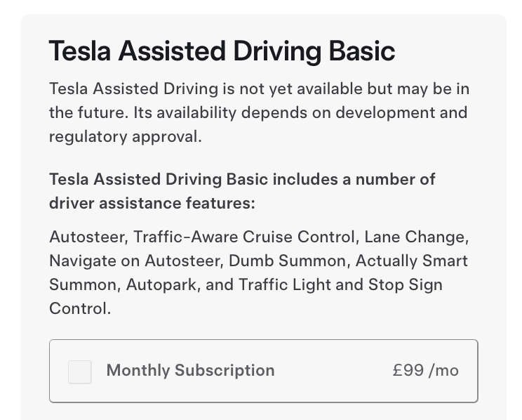 SawyerMerritt's tweet photo. Calling it TAD is going to take some getting used to lol

(vehicle order page in the UK) https://t.co/lihBCJQs1U