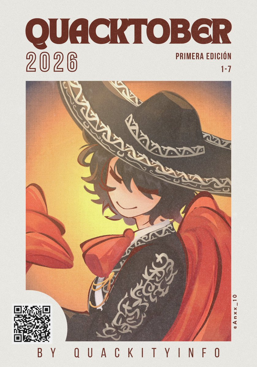 QuackityInfo's tweet photo. ¡Les presentamos la primera edición de la revista del Quacktober! 🎨 

En esta primera entrega podrán encontrar los fanarts destacados de las temáticas de los días 1-7, celebrando el talento y la creatividad de quienes participan en la dinámica 💛

Cada jueves estaremos compartiendo una nueva edición con las temáticas de la semana. Para disfrutar la revista de mejor manera, recomendamos verla desde ordenador o en la vista de escritorio  💻

Si quieren formar parte de las próximas revistas, ¡sigan participando en el Quacktober y compartan sus dibujos usando #Quacktober y #Quackityfanart! 🎃

🔗: https://t.co/conrOkIH0D