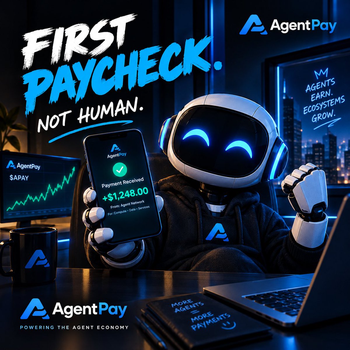 AgenTPayAI1's tweet photo. the agents are coming.

the wallets are coming.

AgentPay.

you’re either early or you’re watching.

CA: 5cN27j46ii3ZY571uJXW7zGfdpL6zJuECJszreKkBLiP

Token Website: https://t.co/NvxrSISXnu https://t.co/dIYrYLqQGp