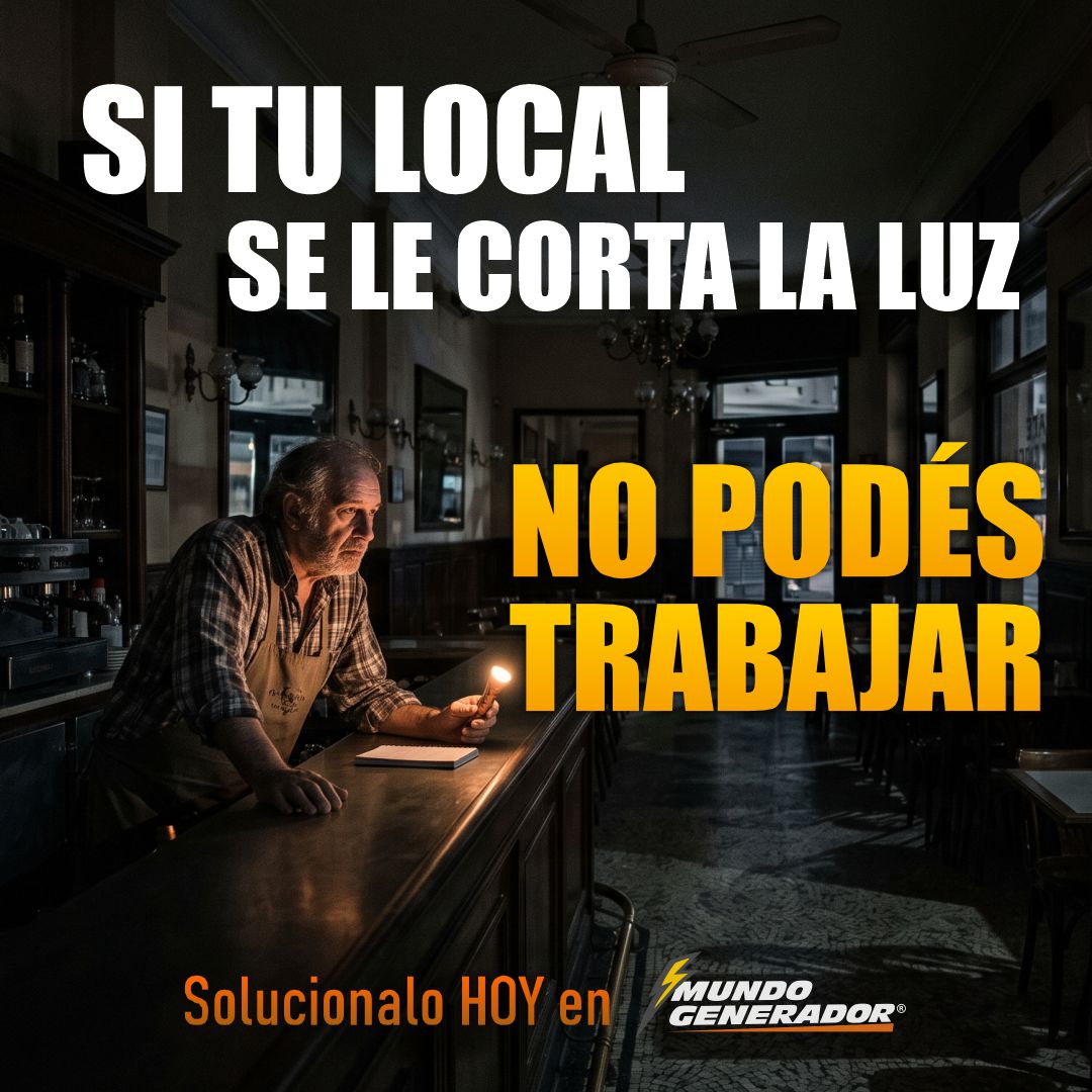 MundoGenerador's tweet photo. ⚡ Que un corte de luz no frene tu negocio. Un grupo electrógeno te permite seguir trabajando, atendiendo a tus clientes y protegiendo lo que tenes, incluso cuando la red eléctrica falla.
🔧 En Mundo Generador te asesoramos para encontrar la solución adecuada para tu negocio https://t.co/u0QrBPXZYt