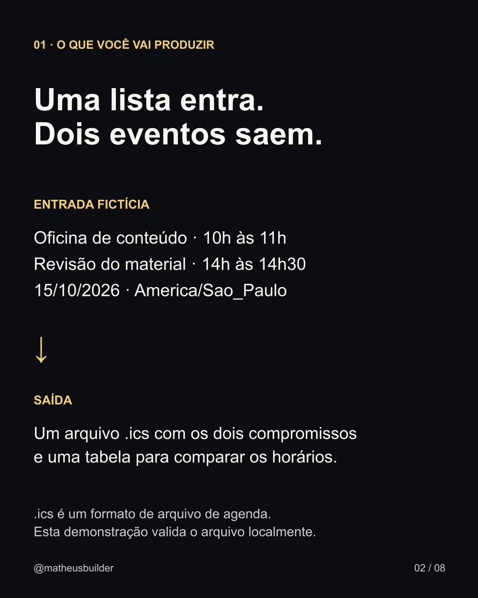 Matheus_Builder's tweet photo. 1/2 • Da programação ao arquivo .ics: entrada, fuso e prompt.
AI Hub da Mood Solutions: https://t.co/Q1FQXYlQLn
Fonte: https://t.co/1sucuBbJ54
Capa: Mizuno K/Pexels. https://t.co/bxPEq8nMNC