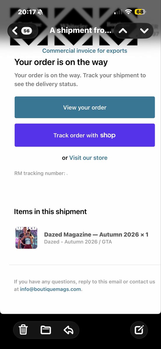 Jruss2389's tweet photo. FINALLY it’s on its way 🚚  #Dazed #GTA https://t.co/LeCewqhdrP