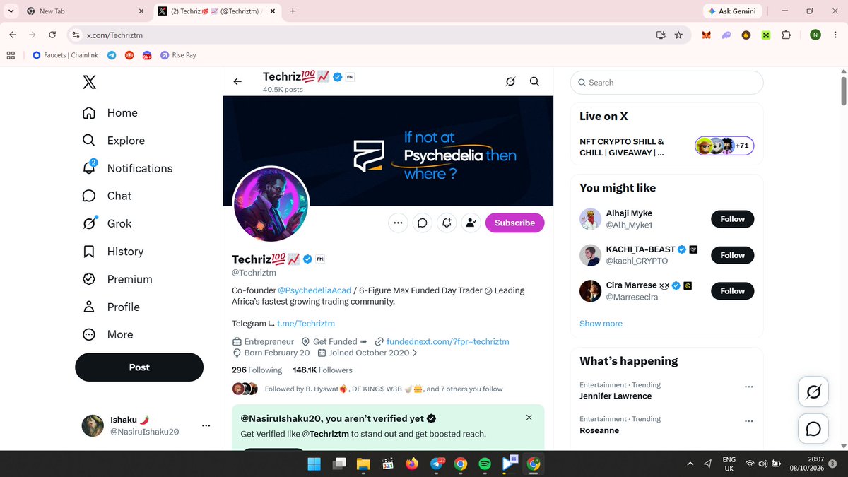 MalaMustapha12's tweet photo. @Techriztm @PsychedeliaAcad @Kelvintalent_ @FundedNext done https://t.co/jOE0PsLRe4