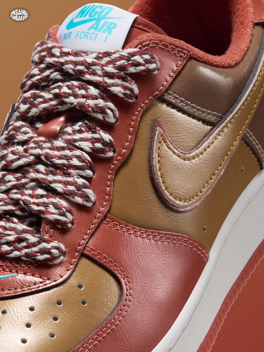 insanesneaker's tweet photo. OFFICIAL LOOK: NIGO x J-Hope x Nike Air Force 1 ‘01 ‘World Tour’ 🐿️

• Oct. 17 (Human Made), Oct. 22 (SNKRS)
• $150 https://t.co/90crUIKhUC