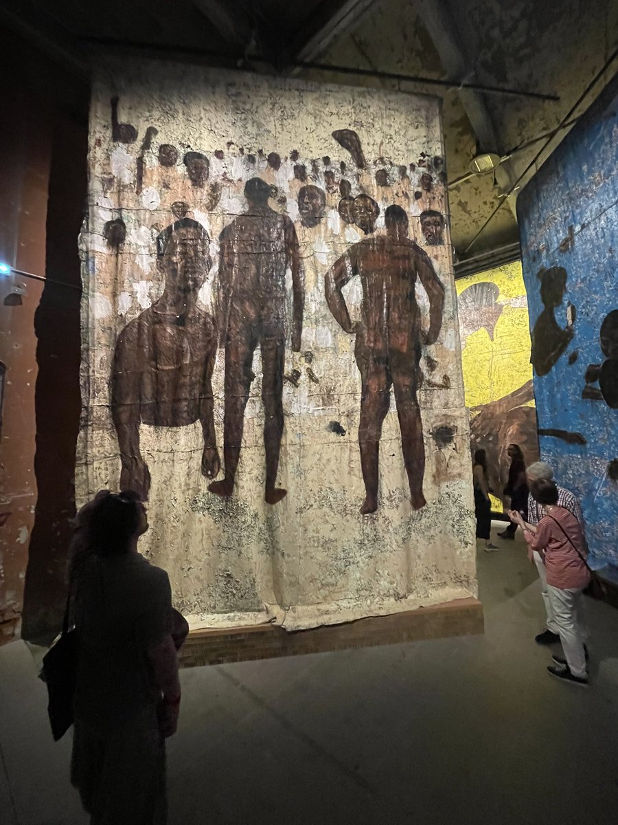 margaret_ngigi_'s tweet photo. Kenyan Painter Kaloki Nyamai at the Arsenal. https://t.co/jwVtoDXXSb