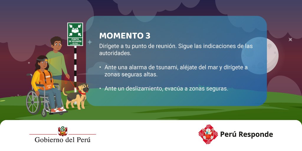 ProgramaBosques's tweet photo. 👉🏼✅ Conoce los tres momentos importantes para desarrollar el ejercicio del III #SimulacroNacional2026 ante sismo y peligros asociados.
😉 Elige prepararte.
📆 Martes 13 de octubre.
🕒 8:00 p. m. https://t.co/P2N6B6huxk