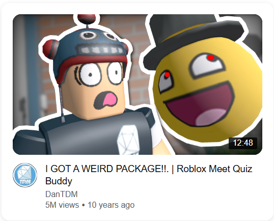 l8rdudz's tweet photo. I never seen this video before from DanTDM? https://t.co/DSx4su8uzX