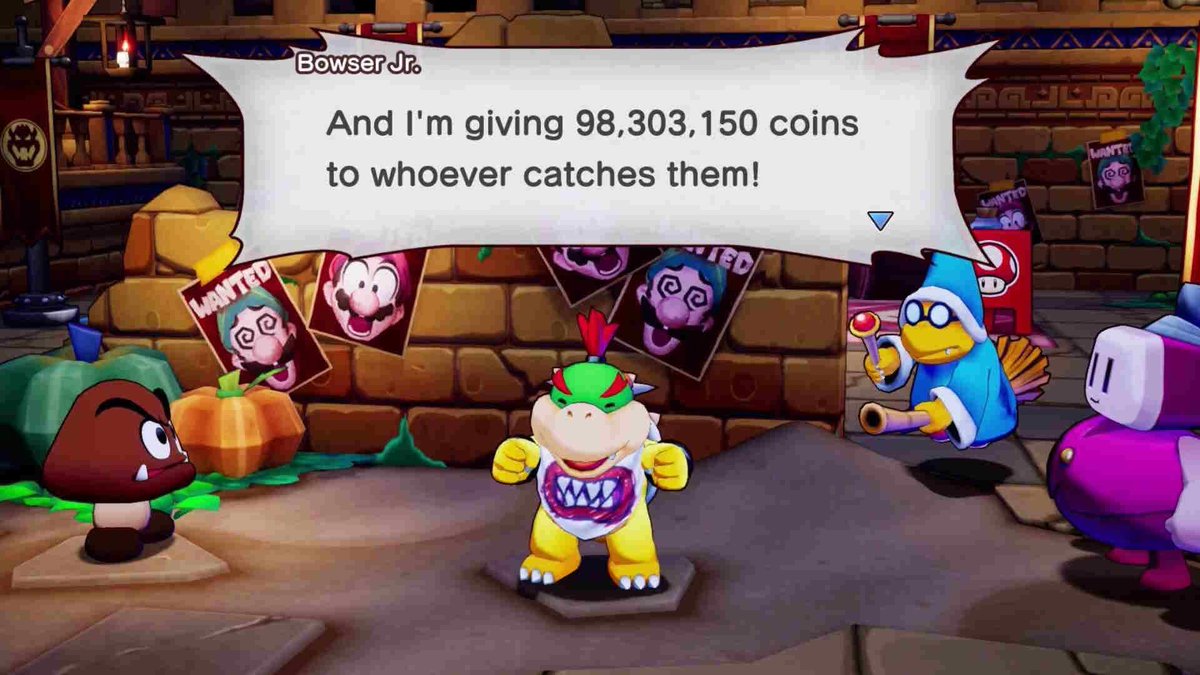 HafizPikmin's tweet photo. Something interesting I don’t see people bring up about brothership is the fact that it’s the first Mario game to give Mario a canonically kill count https://t.co/pfBopHrsIB