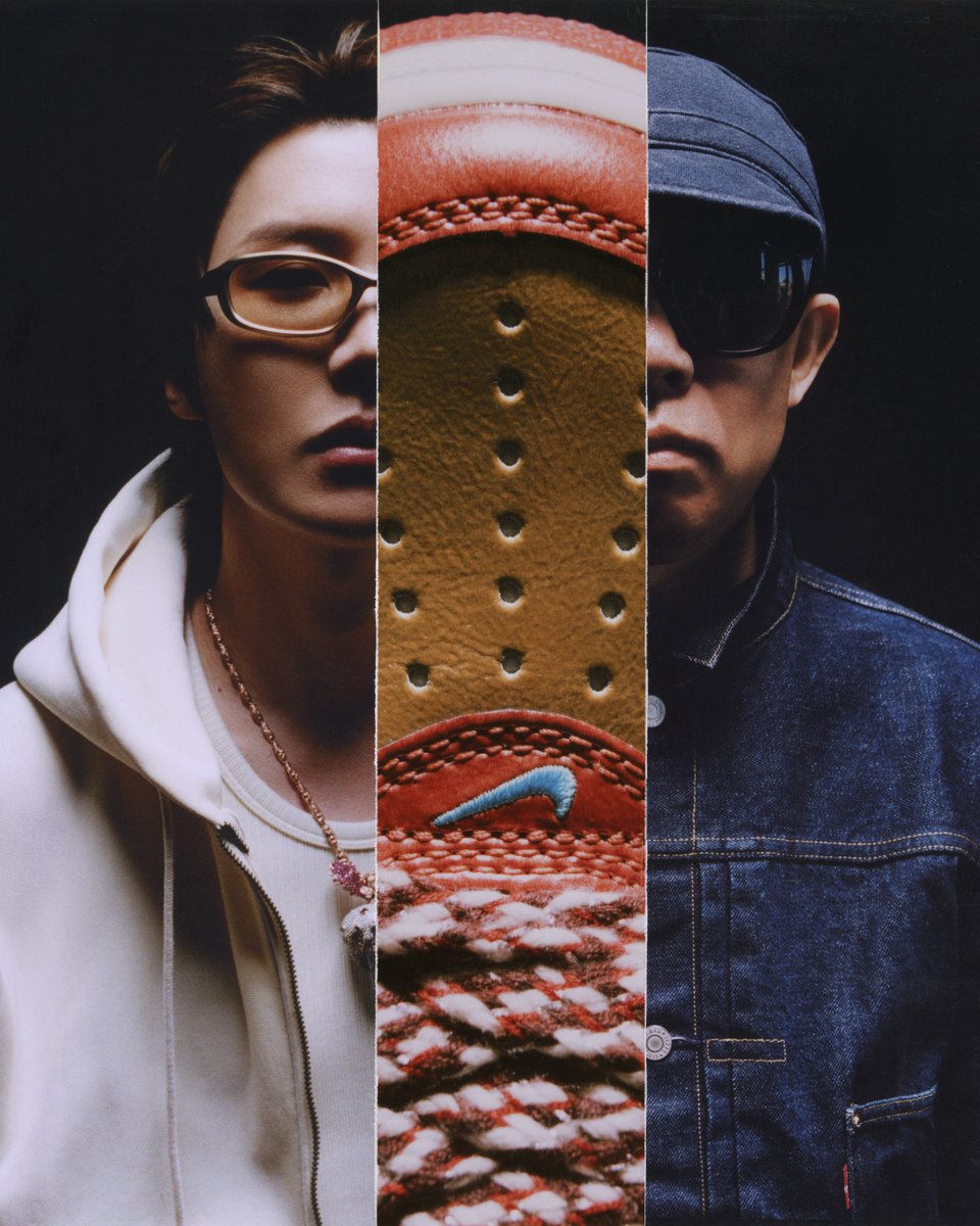 hoseokiepedia's tweet photo. "Hobicore" is officially in Nike's vocabulary! j-hope's signature aesthetic recognized by one of the world's most iconic brands:
"For the latest collaboration, Nigo teamed up with BTS's j-hope to remix a classic and deliver on his signature hobicore aesthetic."
"I think j-hope is one of the few people who can become a true ambassador for culture and help carry it forward to the next generation," says Nigo."
