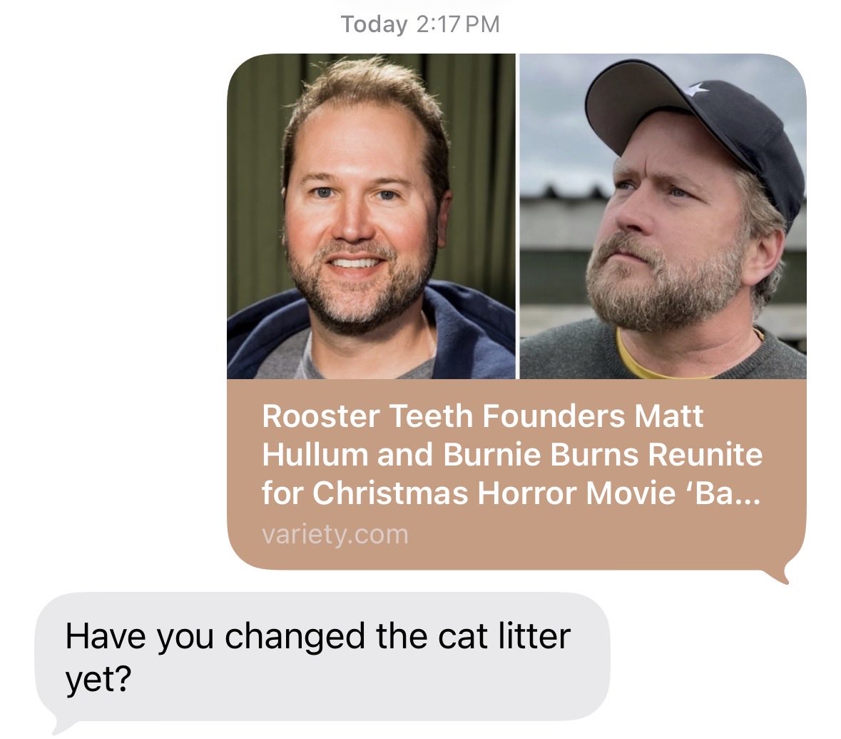 MattHullum's tweet photo. My wife keeping me grounded on my big day. https://t.co/s6dnfMaafP