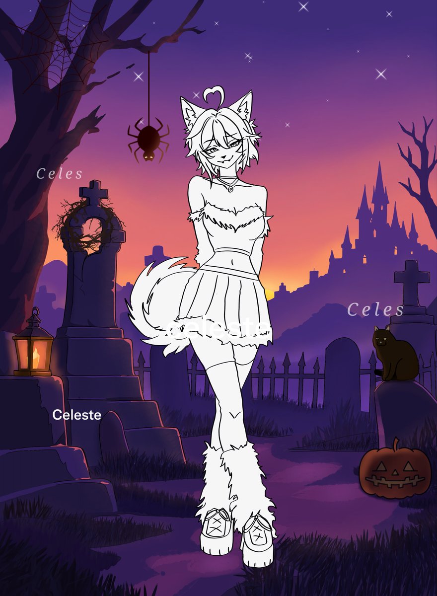 Calestinaa5's tweet photo. ‼️FREE HALLOWEEN YCH‼️

Requirements:
•) Drop your OCs
•) Like n repost

🎃Ill pick one person for free YCH🎃

This YCH Costs 40$ Only!! if anybody is interested just dm me !!! Good Luck 🍀 

#freeart #art #furry #Halloween #YCH #free https://t.co/h6NPu78ZER
