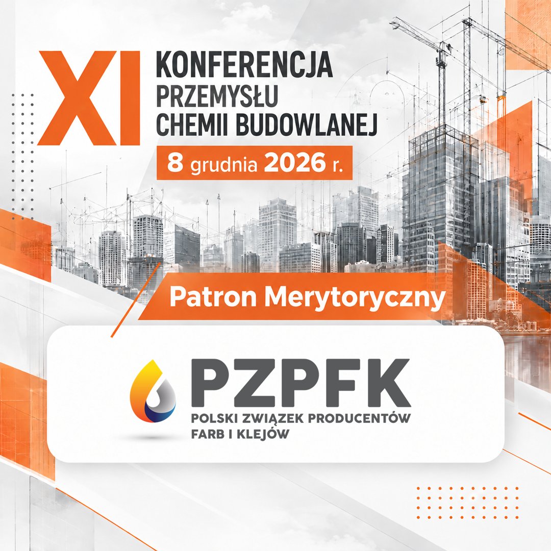 ChemiaiBiznes's tweet photo. Patronem merytorycznym XI Konferencji Przemysłu Chemii Budowlanej (8.12, Warszawa) jest PZPFiK. Organizacja reprezentuje branżę farb i klejów, wspiera firmy oraz działa w CEPE i FEICA.
#ChemiaBudowlana #PZPFiK https://t.co/rWjrDaOmF0