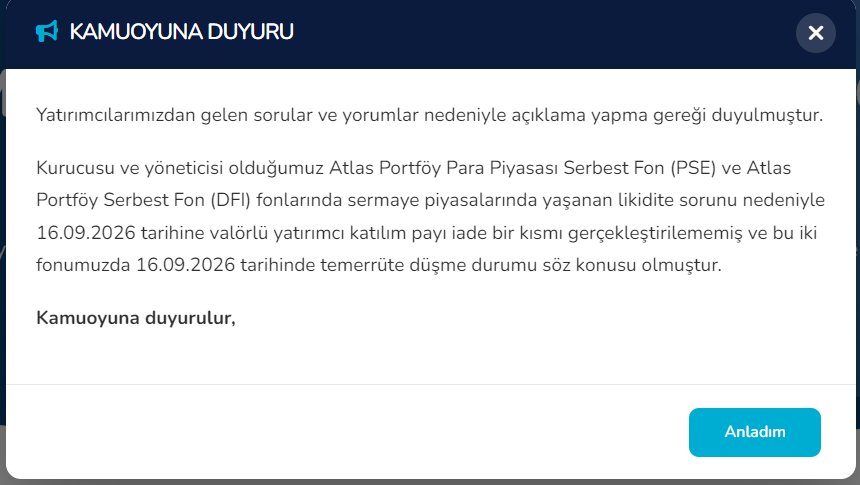 melawjfrkdta's tweet photo. uzlasma saglandi mi bunun bilgisini vermeleri artik şart oldu. Yatırimcilara artik somut bilgiler verilmelidir. #AtlasPortföy,#DFI https://t.co/TGR9iZWdys