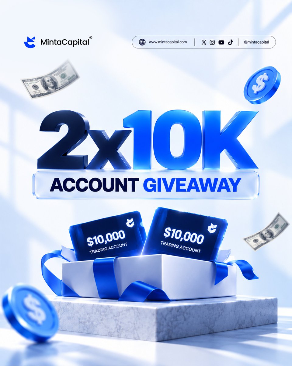 IsahMarket's tweet photo. 🎉 GIVEAWAY ALERT🎉
$30,000 MINTA CAPITAL 

🏆 2 × $5,000 Accounts
🏆 2 × $10,000 Accounts

🚨 HOW TO ENTRY 
📸 Instagram:
https://t.co/w6DTLIQ5gO
📘 Facebook:
https://t.co/rRWrJibdXC…
💬 Discord:
https://t.co/hJYsYGqXWO
🐦 X:
@MintaCapital 
🌐 Website:
https://t.co/cXehWJx43F

✅Also Follow 
@IsahMarket
@NufyFx 
@astravex_fx 
@_NTradex
@kurarmotahub
@THE_SNR_SNIPER
@MeenalGFX
@abbafxanalysis
@BosskillerDrz
@OPPICIALFX

Good luck everyone! 🍀🔥