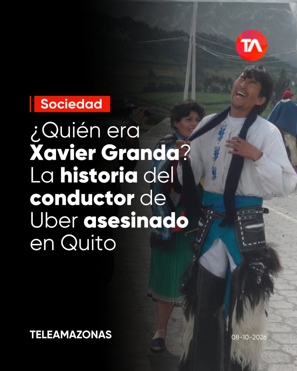 teleamazonasec's tweet photo. https://t.co/XWlVPetZgq 👉 Asesinan a Francisco Xavier Granda, docente y conductor de #Uber, durante un servicio en el Centro Histórico de #Quito. https://t.co/rrlSFn4pbr